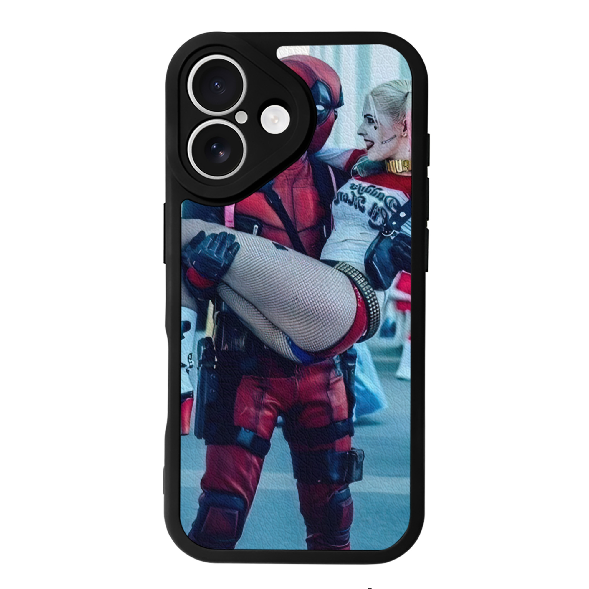 （画像用） Deadpool デッドプール 【iPhone 16シリーズ対応】シリコンスマホケース（レザー調） 材質：シリコン